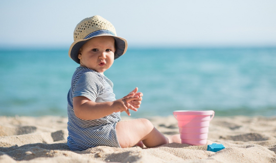 Sun and water safety reminders for toddlers and babies